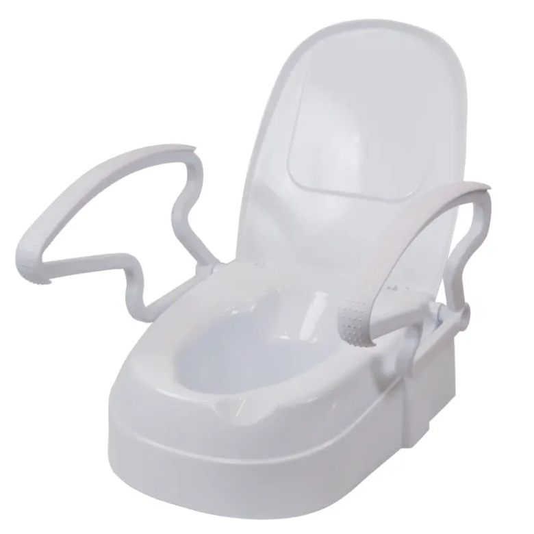 Inaltator WC MEDLANDIA®, cu manere rabatabile si inaltime reglabila, 5cm, 10 cm, 15 cm, CMI-7060Y